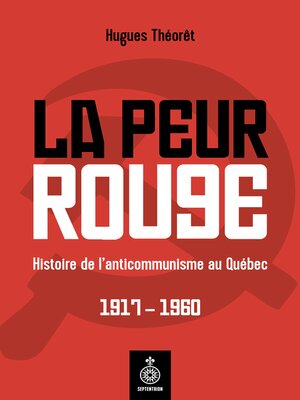 cover image of Peur rouge (La)